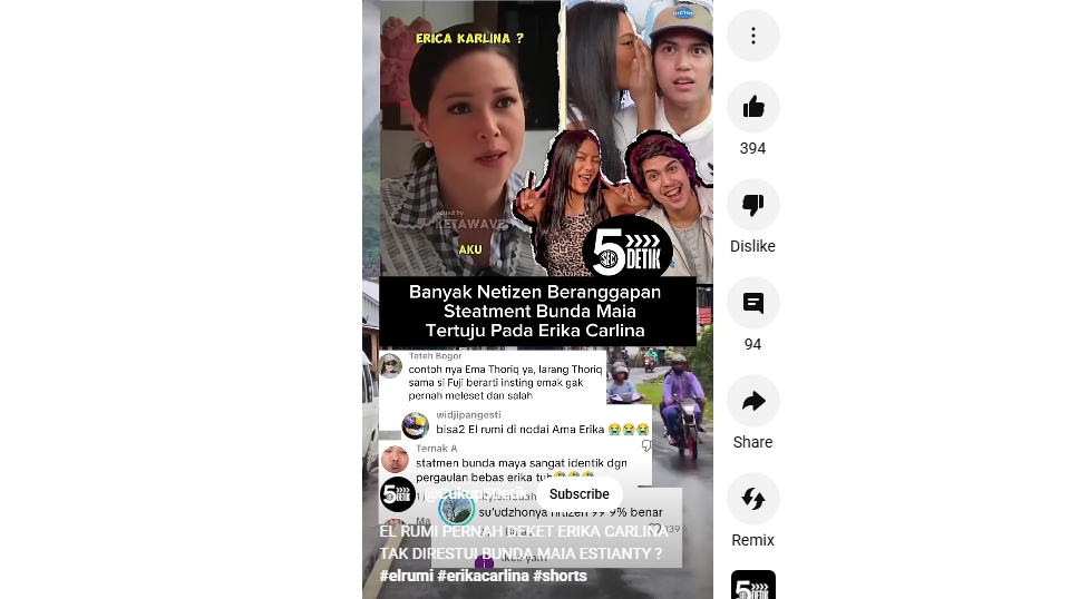 Maia Estianty Diduga Bicarakan Kedekatan El Rumi dan Erika Carlina [YouTube Short]